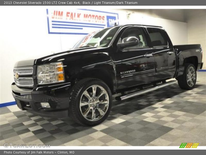 Black / Light Titanium/Dark Titanium 2013 Chevrolet Silverado 1500 LTZ Crew Cab 4x4