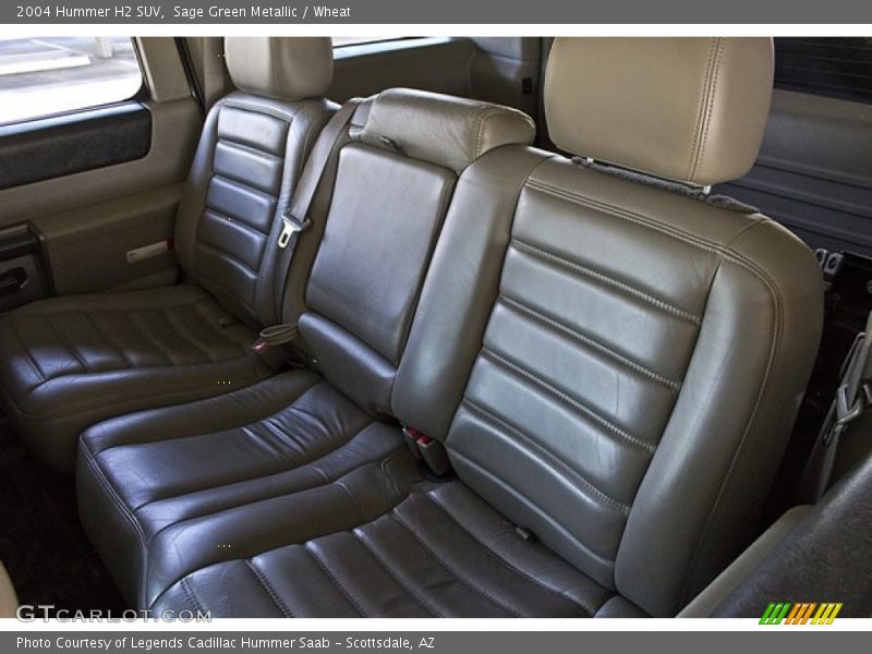 Rear Seat of 2004 H2 SUV