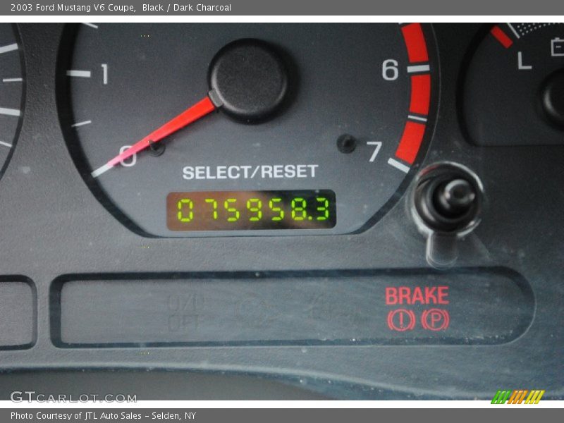 Black / Dark Charcoal 2003 Ford Mustang V6 Coupe