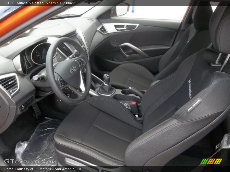 Black Interior - 2013 Veloster  