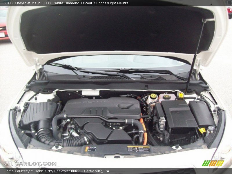 White Diamond Tricoat / Cocoa/Light Neutral 2013 Chevrolet Malibu ECO