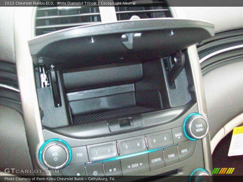 White Diamond Tricoat / Cocoa/Light Neutral 2013 Chevrolet Malibu ECO