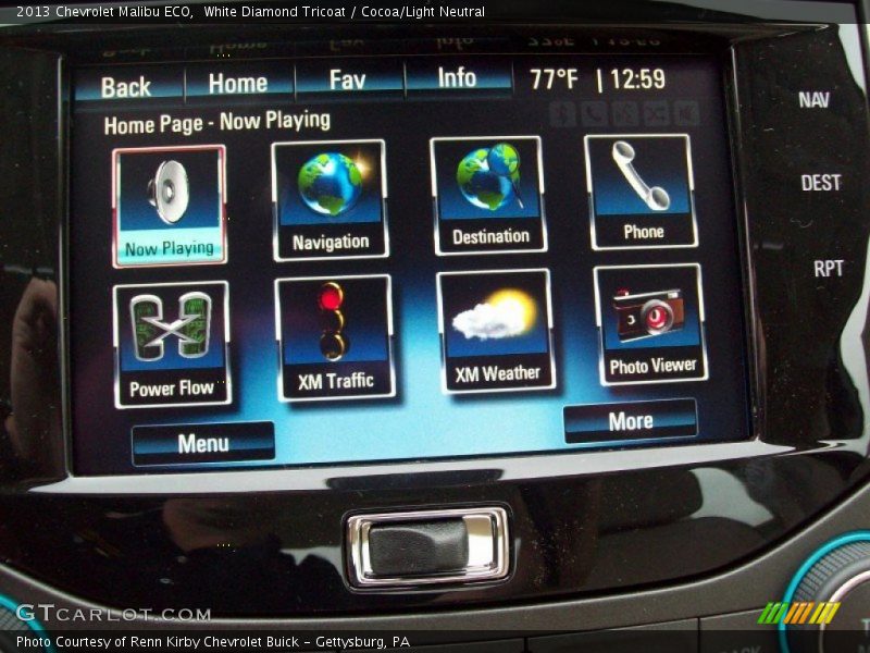 White Diamond Tricoat / Cocoa/Light Neutral 2013 Chevrolet Malibu ECO