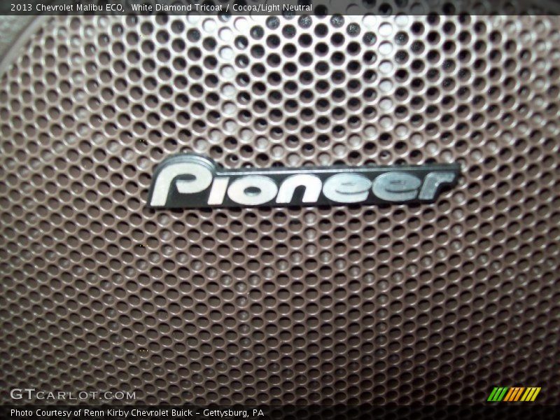 White Diamond Tricoat / Cocoa/Light Neutral 2013 Chevrolet Malibu ECO