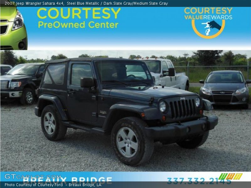 Steel Blue Metallic / Dark Slate Gray/Medium Slate Gray 2007 Jeep Wrangler Sahara 4x4