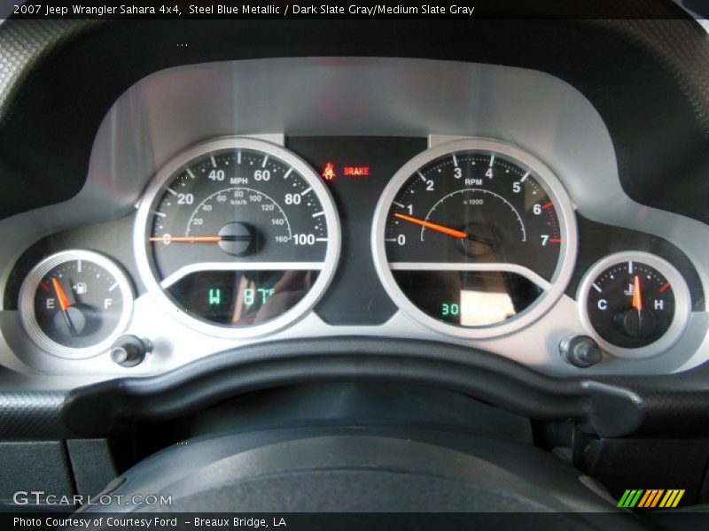 Steel Blue Metallic / Dark Slate Gray/Medium Slate Gray 2007 Jeep Wrangler Sahara 4x4