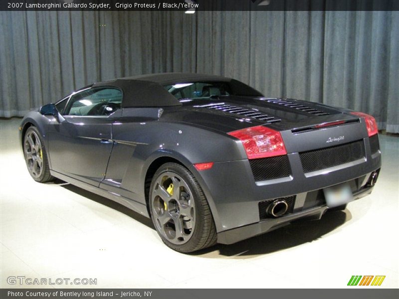 Grigio Proteus / Black/Yellow 2007 Lamborghini Gallardo Spyder