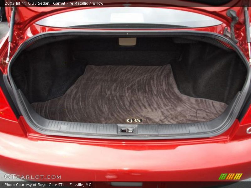 Garnet Fire Metallic / Willow 2003 Infiniti G 35 Sedan