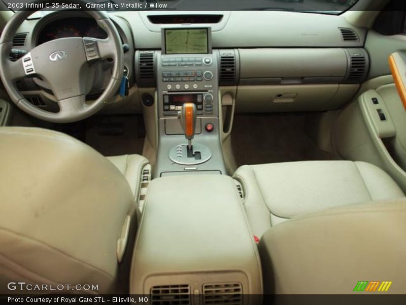Garnet Fire Metallic / Willow 2003 Infiniti G 35 Sedan