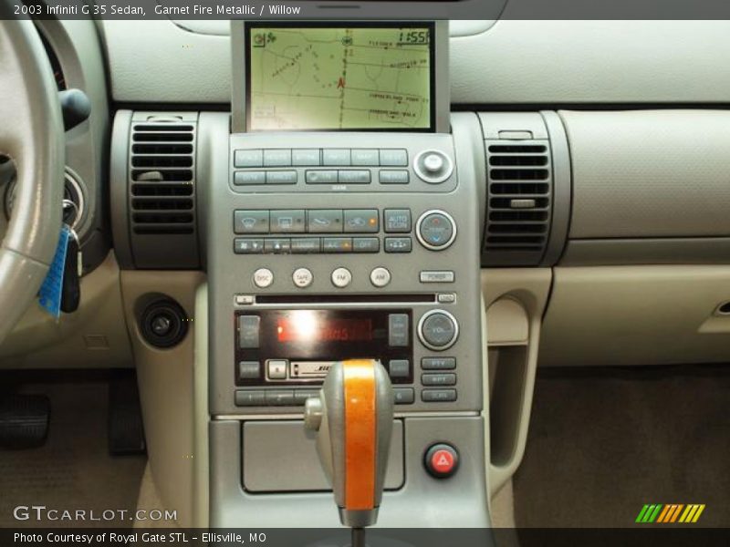 Garnet Fire Metallic / Willow 2003 Infiniti G 35 Sedan