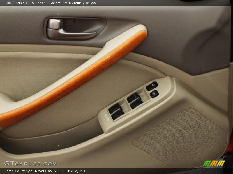 Garnet Fire Metallic / Willow 2003 Infiniti G 35 Sedan