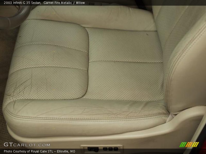 Garnet Fire Metallic / Willow 2003 Infiniti G 35 Sedan