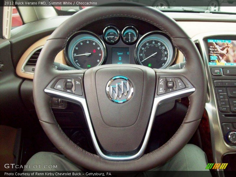 Summit White / Choccachino 2012 Buick Verano FWD