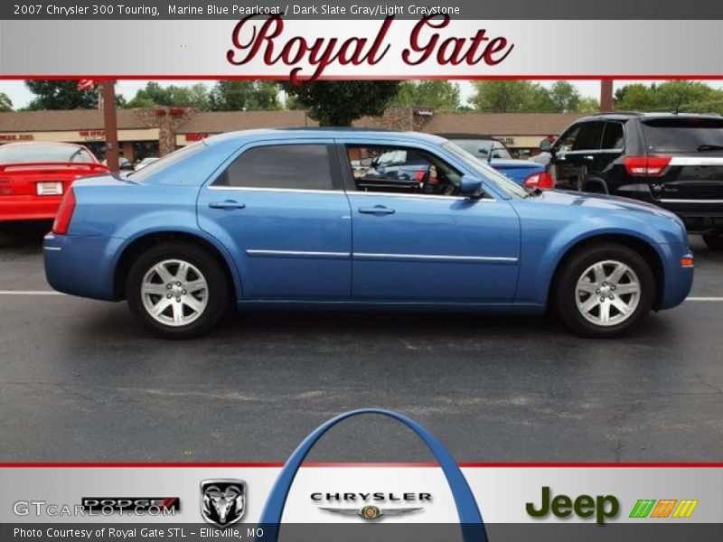 Marine Blue Pearlcoat / Dark Slate Gray/Light Graystone 2007 Chrysler 300 Touring