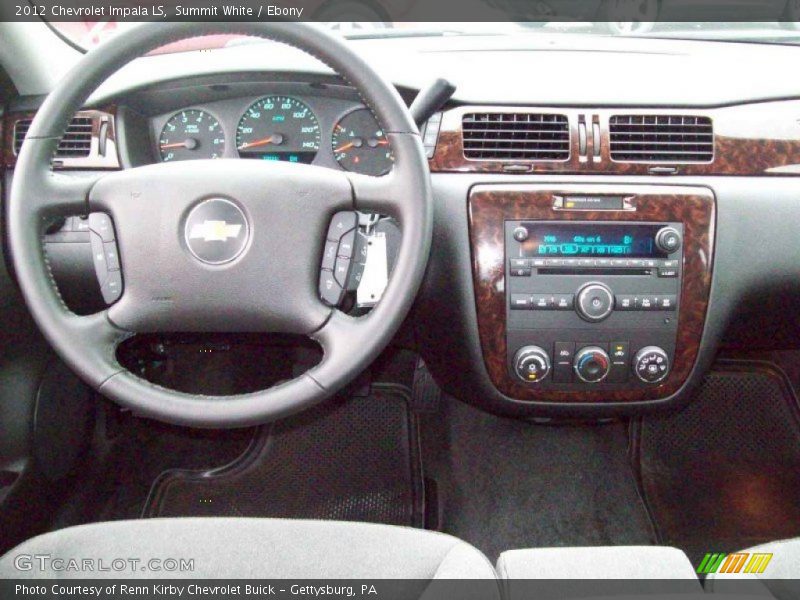 Summit White / Ebony 2012 Chevrolet Impala LS
