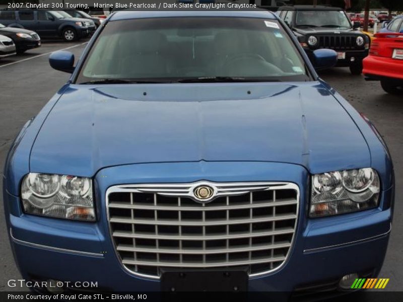 Marine Blue Pearlcoat / Dark Slate Gray/Light Graystone 2007 Chrysler 300 Touring