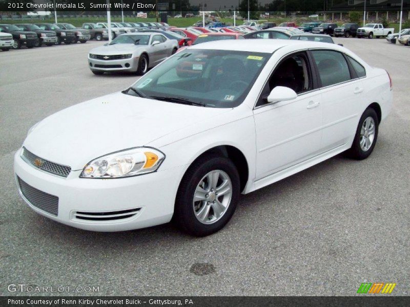 Summit White / Ebony 2012 Chevrolet Impala LS