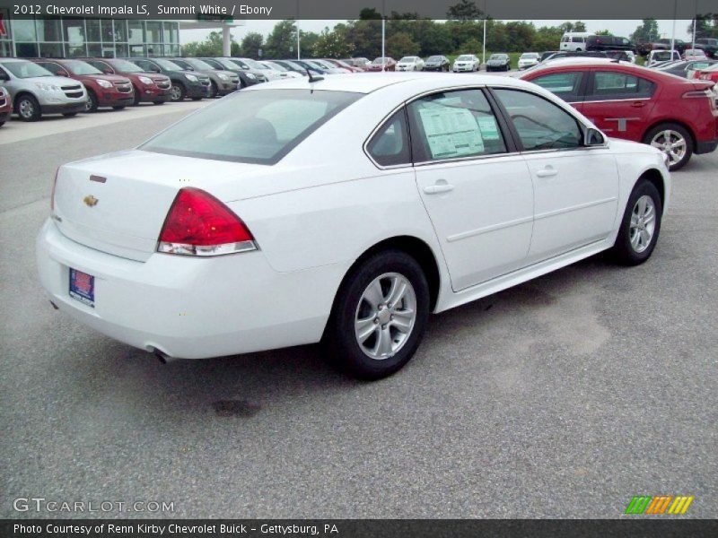 Summit White / Ebony 2012 Chevrolet Impala LS
