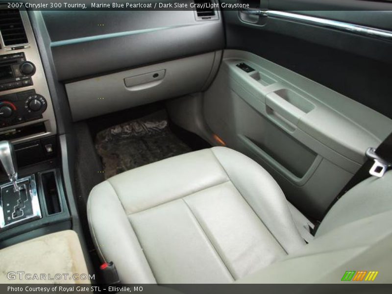 Marine Blue Pearlcoat / Dark Slate Gray/Light Graystone 2007 Chrysler 300 Touring