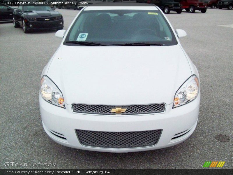 Summit White / Ebony 2012 Chevrolet Impala LS