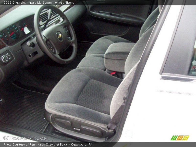 Summit White / Ebony 2012 Chevrolet Impala LS
