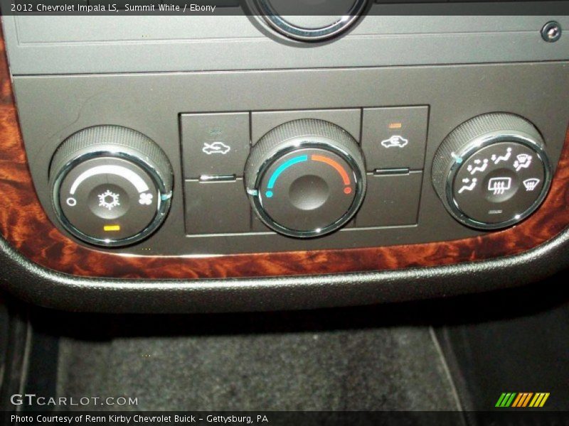 Summit White / Ebony 2012 Chevrolet Impala LS