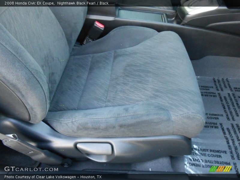 Nighthawk Black Pearl / Black 2008 Honda Civic EX Coupe
