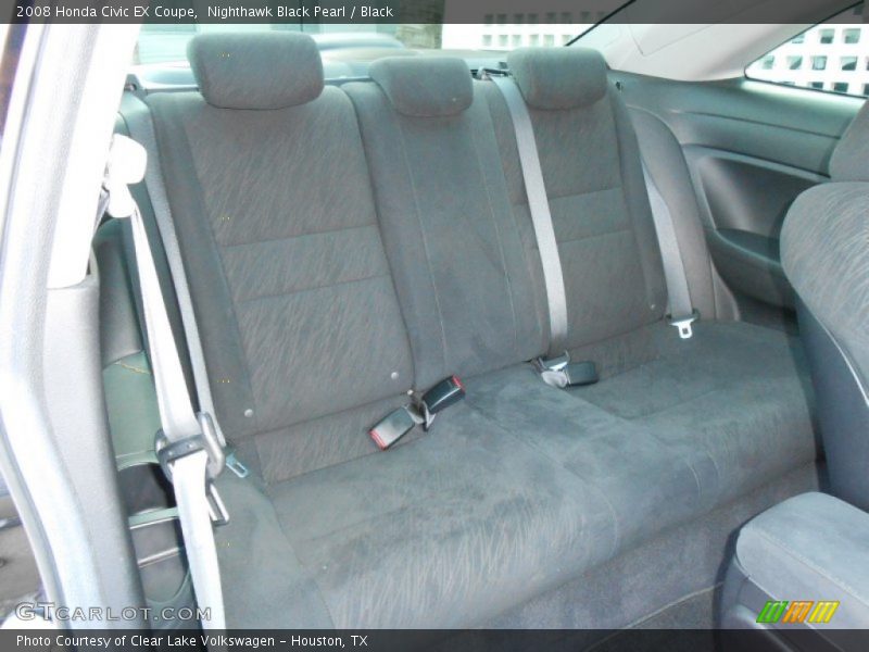 Nighthawk Black Pearl / Black 2008 Honda Civic EX Coupe