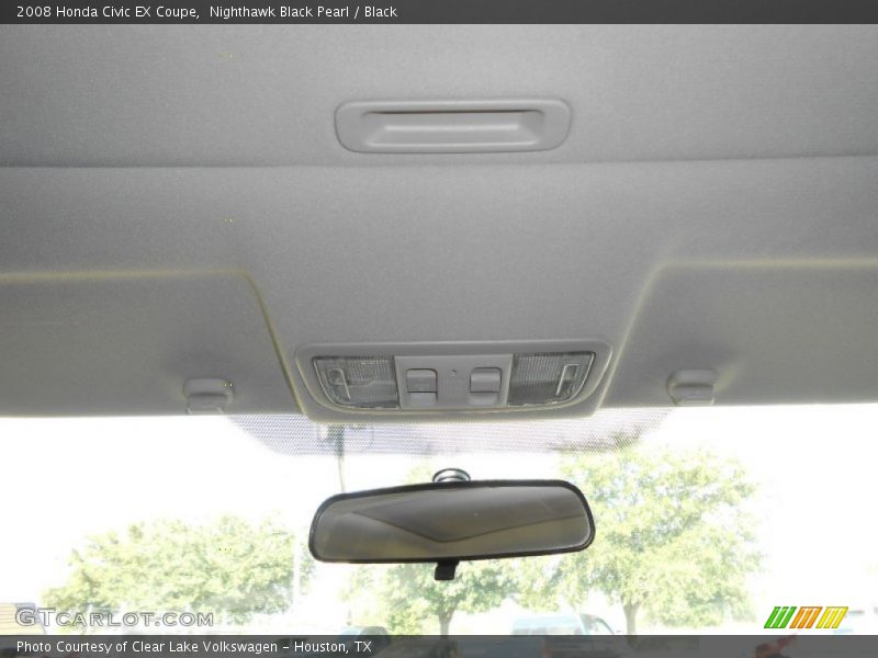Nighthawk Black Pearl / Black 2008 Honda Civic EX Coupe