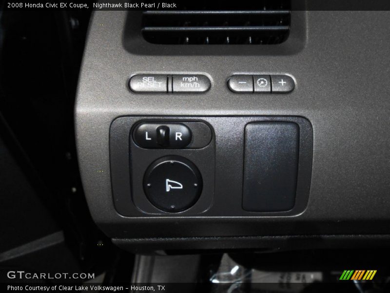 Nighthawk Black Pearl / Black 2008 Honda Civic EX Coupe