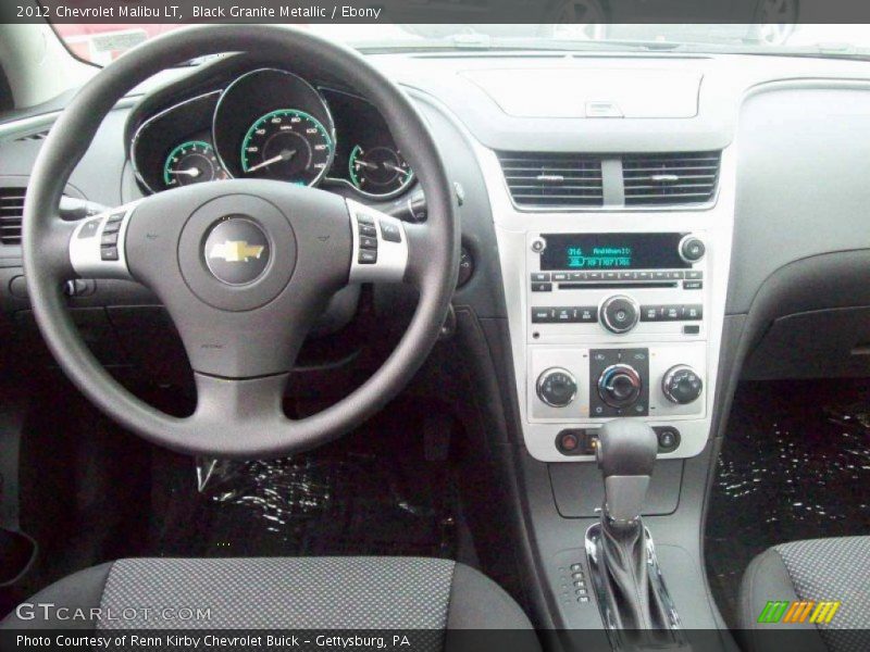 Black Granite Metallic / Ebony 2012 Chevrolet Malibu LT