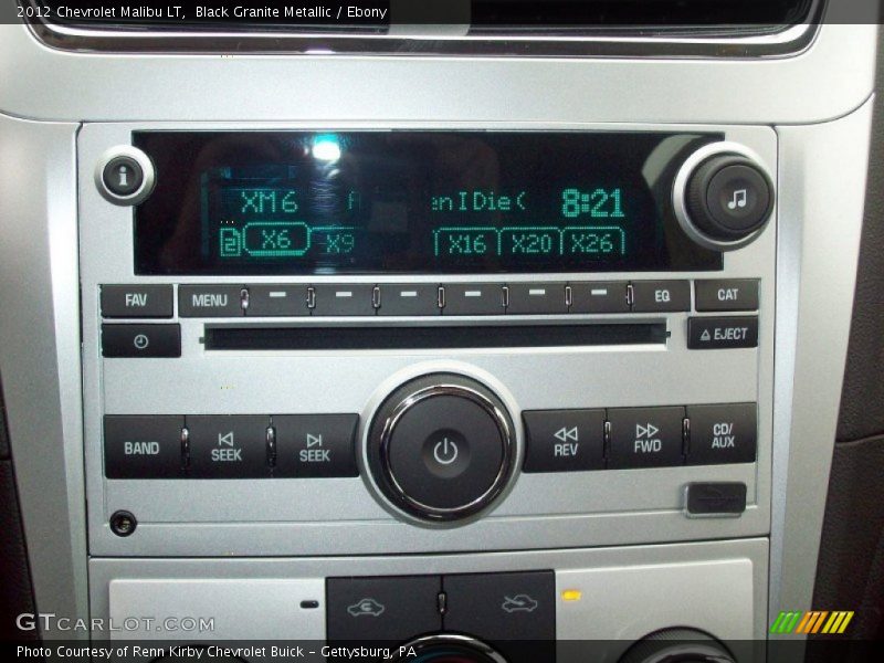 Black Granite Metallic / Ebony 2012 Chevrolet Malibu LT