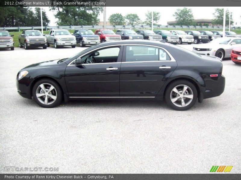 Black Granite Metallic / Ebony 2012 Chevrolet Malibu LT