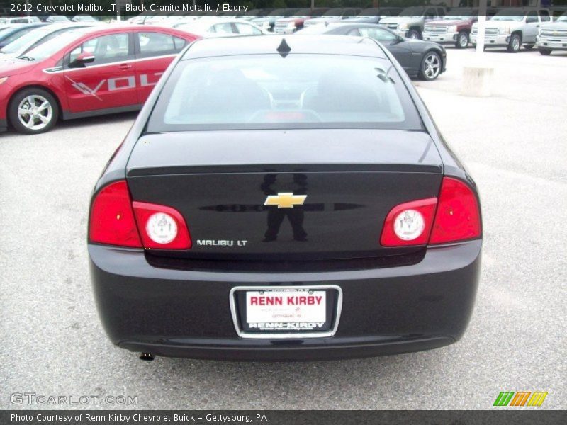 Black Granite Metallic / Ebony 2012 Chevrolet Malibu LT