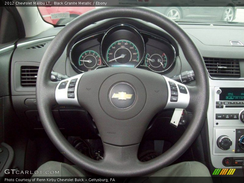 Black Granite Metallic / Ebony 2012 Chevrolet Malibu LT