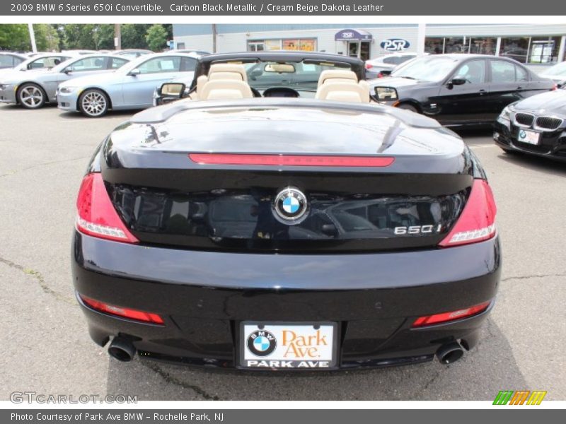 Carbon Black Metallic / Cream Beige Dakota Leather 2009 BMW 6 Series 650i Convertible