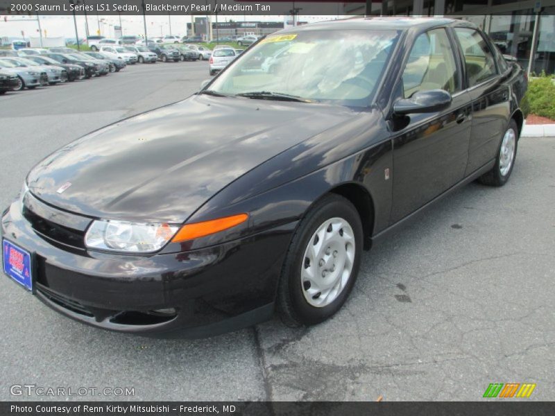 Blackberry Pearl / Medium Tan 2000 Saturn L Series LS1 Sedan