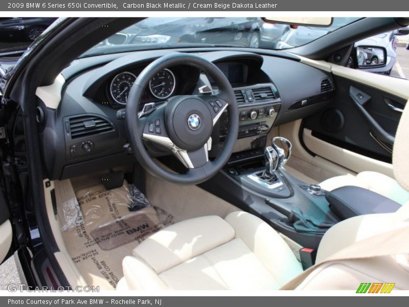 Cream Beige Dakota Leather Interior - 2009 6 Series 650i Convertible 