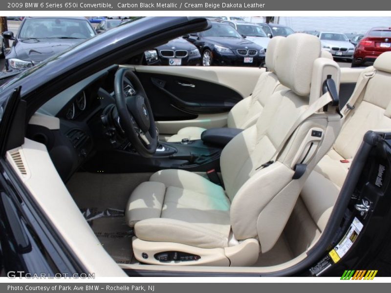 Front Seat of 2009 6 Series 650i Convertible