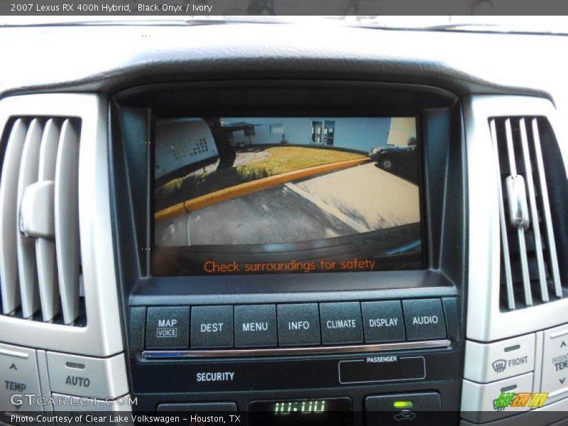 Controls of 2007 RX 400h Hybrid