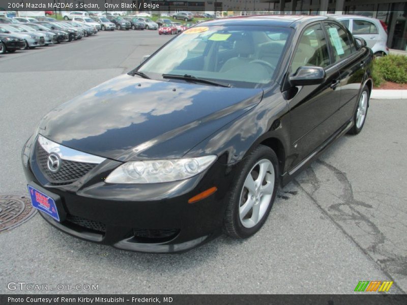 Onyx Black / Beige 2004 Mazda MAZDA6 s Sedan