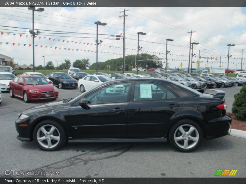 Onyx Black / Beige 2004 Mazda MAZDA6 s Sedan