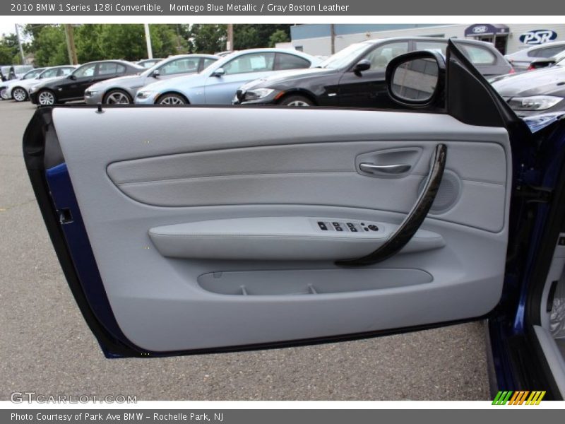 Montego Blue Metallic / Gray Boston Leather 2010 BMW 1 Series 128i Convertible