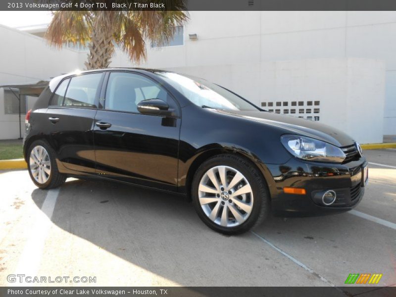 Black / Titan Black 2013 Volkswagen Golf 4 Door TDI