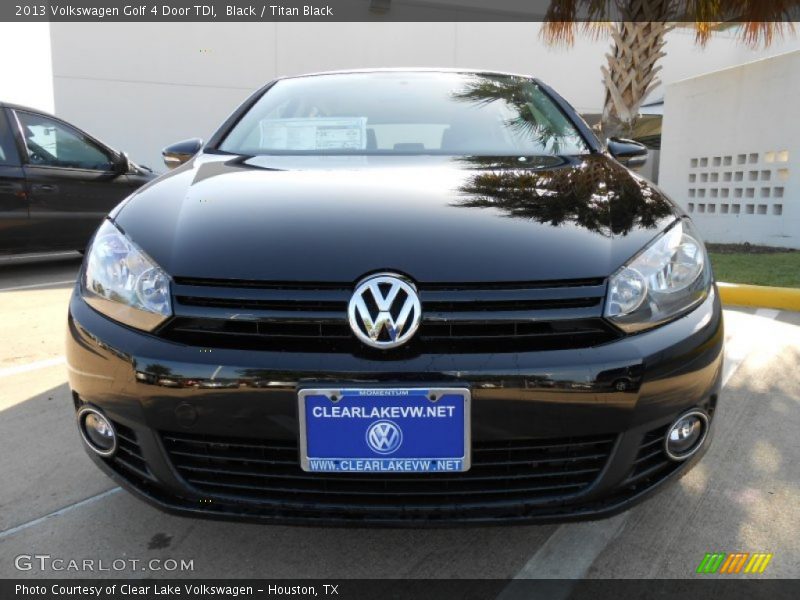 Black / Titan Black 2013 Volkswagen Golf 4 Door TDI