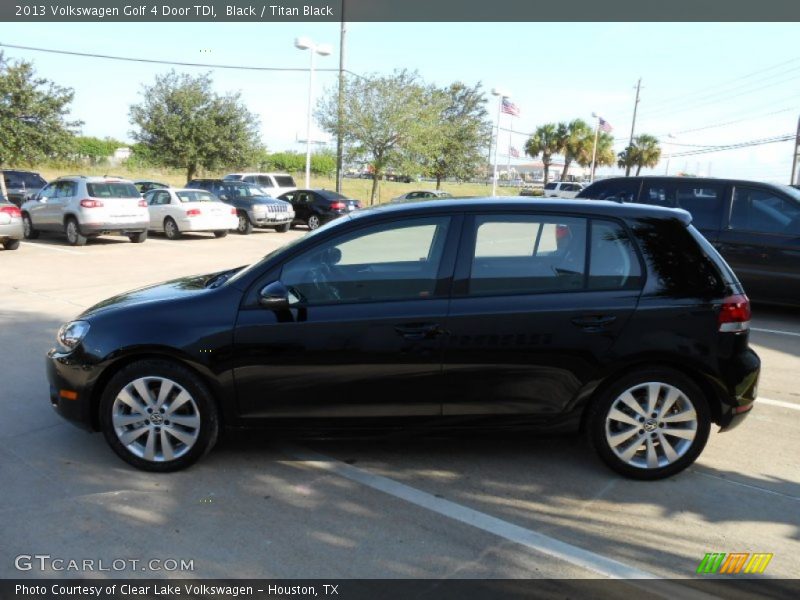 Black / Titan Black 2013 Volkswagen Golf 4 Door TDI