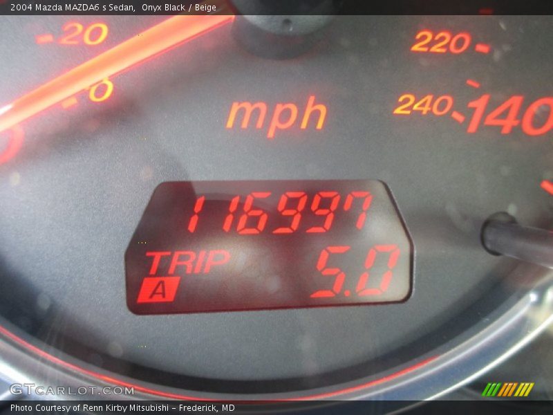 Onyx Black / Beige 2004 Mazda MAZDA6 s Sedan