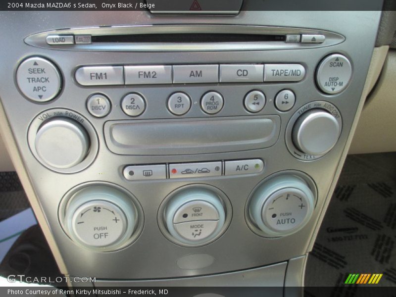 Onyx Black / Beige 2004 Mazda MAZDA6 s Sedan