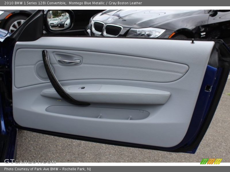 Montego Blue Metallic / Gray Boston Leather 2010 BMW 1 Series 128i Convertible