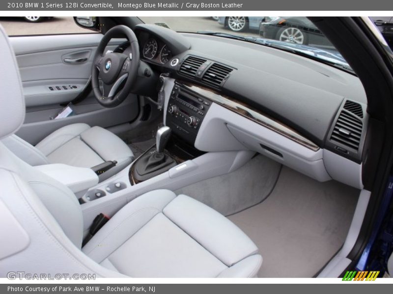 Montego Blue Metallic / Gray Boston Leather 2010 BMW 1 Series 128i Convertible